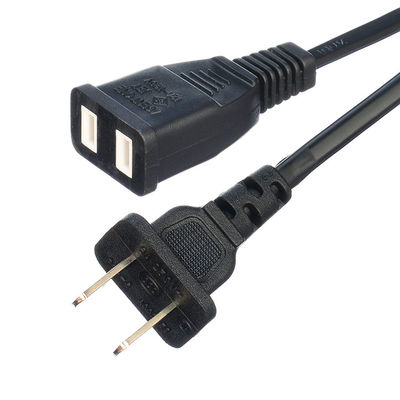 Plug-in de energia certificado PSE para cabo de extensão de eletrodomésticos JAPÃO Padrão 2 Polos planos 125V Voltagem nominal WIFI NÃO