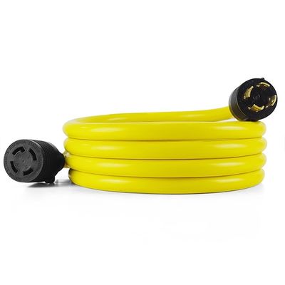 Cabo de alimentação do gerador de carga pesada de 40FT NEMA L14-30P/L14-30R 4 Prong 10 Gauge 125/250V 30Amp 7500 Watts Cabo de extensão de bloqueio