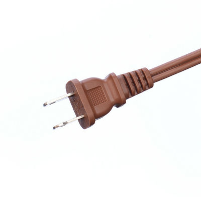18AWG ETL Pararell Wire AC Power Cord com Switch e Socket Extension Cord Brown ETL Standard PVC Jacket USA 2 Prong