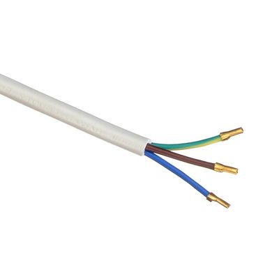 IMQ Standard 3 Pin Angled 16A Itália Cabos de alimentação brancos H05VV-F 3x0.75MM2 com terminal fechado de Crimp da Trusted