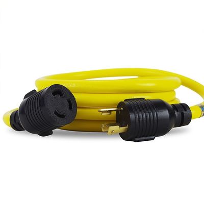 ETL Listado 3 Prong 30 Amp Corda de gerador 25 pés NEMA L5-30P/L5-30R 10 Gauge 125V SJTW Corda de extensão do gerador de bloqueio