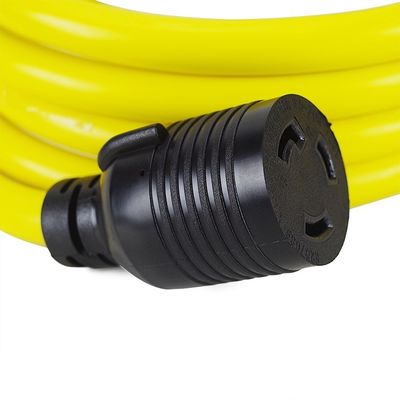 ETL Listado 3 Prong 30 Amp Corda de gerador 25 pés NEMA L5-30P/L5-30R 10 Gauge 125V SJTW Corda de extensão do gerador de bloqueio