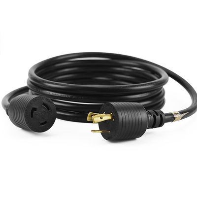 Cordão de alimentação AC 50FT ETL Listado NEMA 6-20 Cordão de extensão 6-20P a 6-20R para EV móvel Nível 2 Carregamento de carga pesada 250V 20A