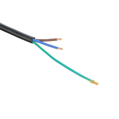 16A IEC 60320 C13 Clover Connector Preto Itália Padrão H05VV-F 3x0.75MM2 Conexão de terra do cabo de extensão Conexão de terra padrão