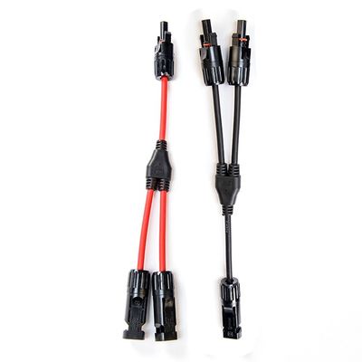 Classe 5 Cabo de ligação solar de fio de cobre em lata flexível PV004 Conector Y Dividor 2 a 1 H1Z2Z2-K DC 1500V 1X4mm