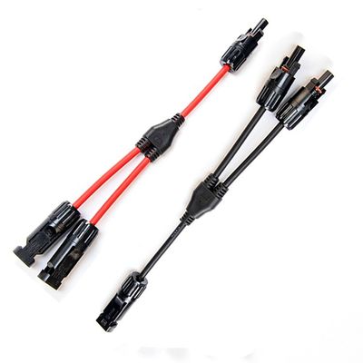 Classe 5 Cabo de ligação solar de fio de cobre em lata flexível PV004 Conector Y Dividor 2 a 1 H1Z2Z2-K DC 1500V 1X4mm