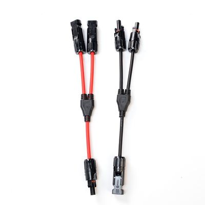 Classe 5 Cabo de ligação solar de fio de cobre em lata flexível PV004 Conector Y Dividor 2 a 1 H1Z2Z2-K DC 1500V 1X4mm