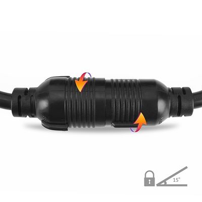 30Amp 3750 Watts 25 Feet Heavy Duty NEMA L6-30P/6-30R 3 Prong 10 Gauge Gerador de bloqueio cabo de extensão com organizador de fio