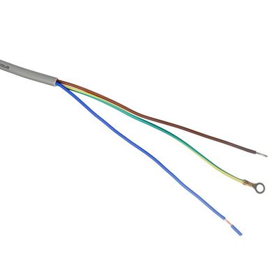 Especificação do cabo H05VV-F/H05RN-F 3x0.75-1.5MM2 VDE Cabo de alimentação padrão cinza ou personalizado para cabo de alimentação de computador AC
