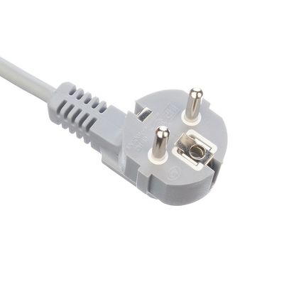 Especificação do cabo H05VV-F/H05RN-F 3x0.75-1.5MM2 VDE Cabo de alimentação padrão cinza ou personalizado para cabo de alimentação de computador AC