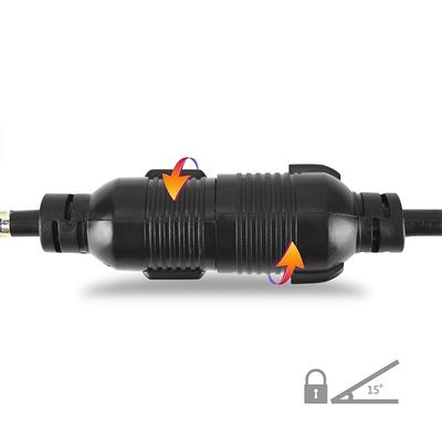 L14-20R Generator Extension Cord Heavy Duty Generator Locking Power Cord 10FT Black Conductor Bared stranded cooper