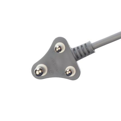 450v H05VV-F 3X0.75MM2 3 Fase Plug Power Cable para a África do Sul SABS Grey Oxygen Free Bared Stranded Copper