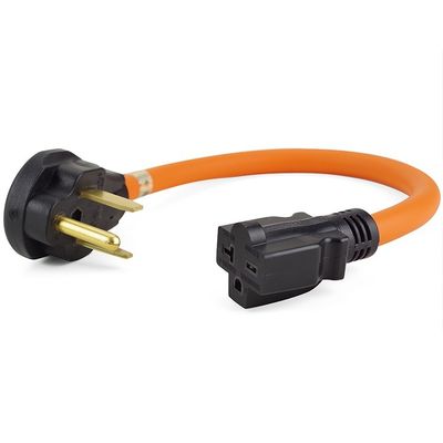 1FT NEMA 6-50P para 6-20R Cordão de adaptador de soldador para carregamento de veículos elétricos 20 Amp 250V SJTW 12AWG*3C Cabo de extensão RV