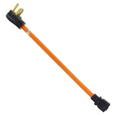 1FT NEMA 6-50P para 6-20R Cordão de adaptador de soldador para carregamento de veículos elétricos 20 Amp 250V SJTW 12AWG*3C Cabo de extensão RV