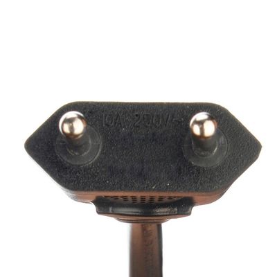 Oxygen Free Bared Stranded Copper Conductor Material 2.5A Brazil 2 Round Pin Plug Power Cords for Household Appliances
