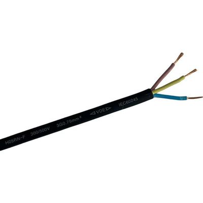 Performance de longa duração Multicore Copper Wire Power Cord 2/3/4/5/6 Core Pvc Rubber Cable 10A 250V
