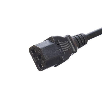 Cordão de alimentação AC de 125 V para máquina de lavar louça congelador 220 V Extensão ETL homologada EUA NEMA 5-15P para IEC C13 Fim despojado 18AWG 220 V