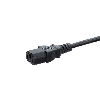 Cordão de alimentação AC de 125 V para máquina de lavar louça congelador 220 V Extensão ETL homologada EUA NEMA 5-15P para IEC C13 Fim despojado 18AWG 220 V