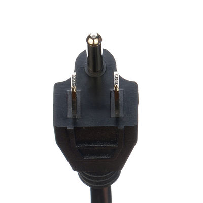Cordão de alimentação AC de 125 V para máquina de lavar louça congelador 220 V Extensão ETL homologada EUA NEMA 5-15P para IEC C13 Fim despojado 18AWG 220 V