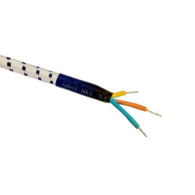 Isolamento de PVC/borracha VDE Padrão 16A/250V Cordão de extensão do cabo de alimentação para aparelhos domésticos 3 Cordão de CA trançado de algodão