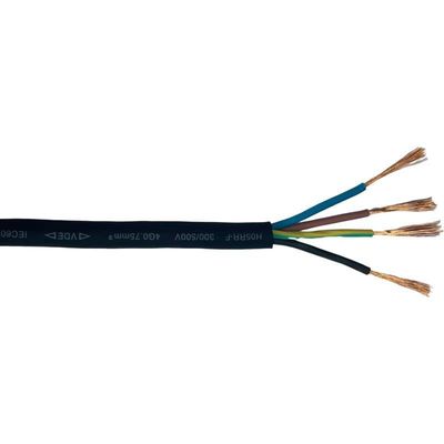 Cabo de alimentação flexível 220v com isolamento de borracha de PVC RVV fio de extensão 1,5 mm2 2,5 mm2 4 mm2 6 mm2 PVC de cobre