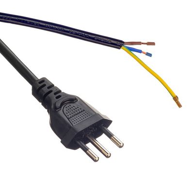 Cable de PVC sem oxigénio com condutor de cobre em cadeia de cadeia 16A/250V VDE H05VV-F com cabo de alimentação da UE