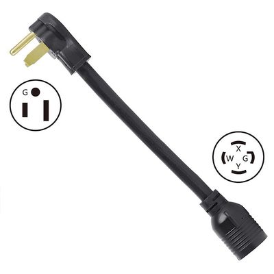 US Plug Standard NEMA 6-50P Homem para NEMA L14-30R Adaptador de plugue de soldador feminino 250V cabo de extensão com tomada trancada de 3 pontas