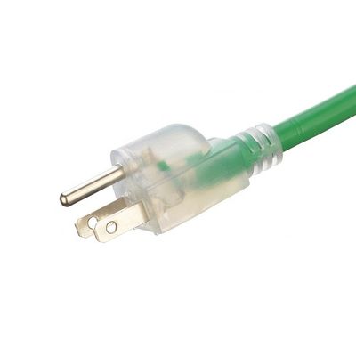 Cordão de Extensão de Energia AC Americano 3pin America Extension Socket Wire 120V 60Hz Green Garden Length 6FT/8FT/10FT/12FT/25FT