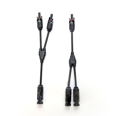 Fios de painéis solares de isolamento de PVC para cabos de ramificação solar PV do tipo Y PV004 Conector e faixa de temperatura de -40 °C a 90 °C