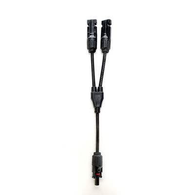 Fios de painéis solares de isolamento de PVC para cabos de ramificação solar PV do tipo Y PV004 Conector e faixa de temperatura de -40 °C a 90 °C