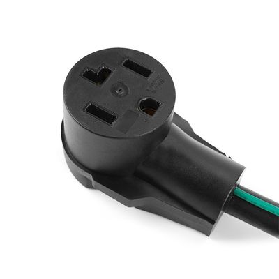 1 tomada 1FT NEMA 10-30P a 14-30R Adaptador de secador 30A 250V SJTW 10AWG 3C 3 Prong para 4 Prong Adaptador de plugue de secador com fio verde