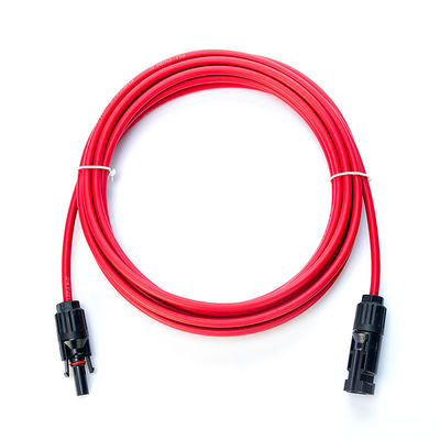 1x4mm2 XLPO XLPE Cabos de alimentação de cabos fotovoltaicos Cabos de extensão com cobre enlatado e conector PV004 TUV Protecção UV aprovada