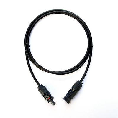 1x4mm2 XLPO XLPE Cabos de alimentação de cabos fotovoltaicos Cabos de extensão com cobre enlatado e conector PV004 TUV Protecção UV aprovada