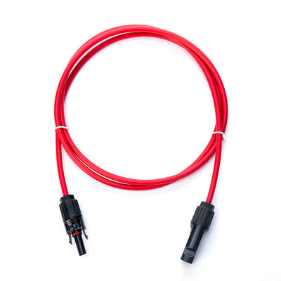 1x4mm2 XLPO XLPE Cabos de alimentação de cabos fotovoltaicos Cabos de extensão com cobre enlatado e conector PV004 TUV Protecção UV aprovada