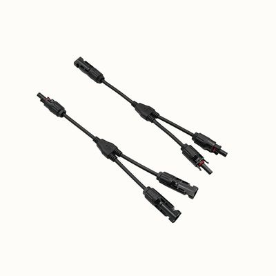 1x4mm2 Cable Solar XLPO XLPE PV Y Splitter 1 a 3 com PV004 Connector Proteção UV