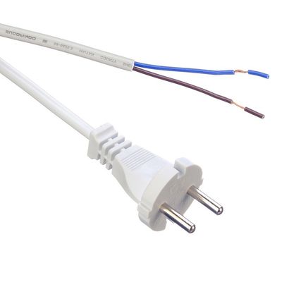 Top Rated SNI Standard 10A 2 Pin Prong H05vvh2 f 2x0.75mm2 Cabo de alimentação AC para seus aparelhos de cozinha domésticos