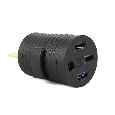 20A Corrente nominal NEMA 14-30P a 10-50R 30 Amp Plug masculino a 50 Amp Adaptador de recipiente feminino para generador Soldador Secador