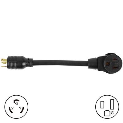 NEMA L6-30P Homem para 6-50R Fêmea 30Amp a 50Amp cabo de extensão pesado para soldadores e equipamentos de alta potência