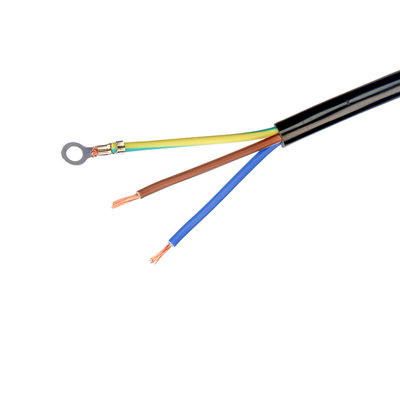 ETL personalizado de 3 pontas Cordão de alimentação americano ETL1ft Cordão de extensão de cabeça plana PVC Jaqueta 3X16AWG 7a 125v 2 pontas Figura 8