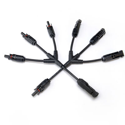 Conector masculino e feminino à prova d'água Desligante de fios solares para cabos fotovoltaicos 2.5-10 AWG Secções normais 1C X56/0.285MM