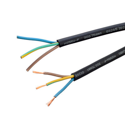 Vde Cable de bainha de borracha impermeável Flexível 3 núcleo isolado 0,75 1,0 1,5 2,5 mm para bomba de estator de cabo Flexível e durável