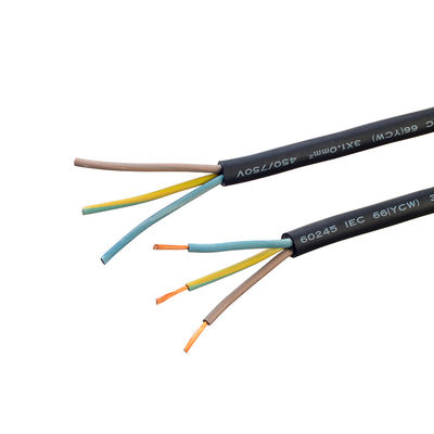 Vde Cable de bainha de borracha impermeável Flexível 3 núcleo isolado 0,75 1,0 1,5 2,5 mm para bomba de estator de cabo Flexível e durável