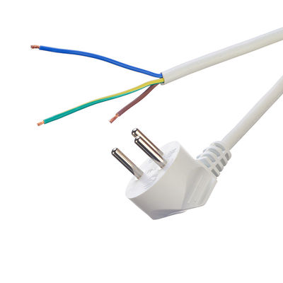 Euro Standard VDE Power Cord Cee7/7 Plug com terminal desmontado Terminado 16A/250V H05vv-f Pvc Flexível Commercial