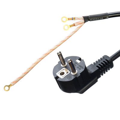 Euro Standard VDE Power Cord Cee7/7 Plug com terminal desmontado Terminado 16A/250V H05vv-f Pvc Flexível Commercial