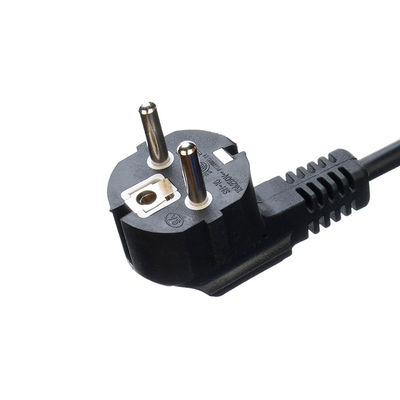 Plug Elétrico Cable preto Kema-keur H05vv-f 3 cordão de extensão de pontas para fogão de viagem com solução personalizada de ponta aberta