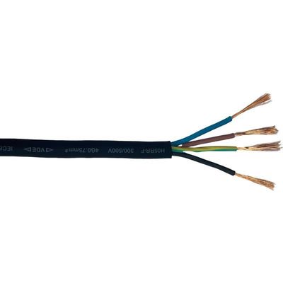VDE Cable de alimentação para aparelhos domésticos com isolamento de borracha padrão flexível de 4 núcleos H05RN-F H05RR-F H07RN-F comprimento 100M/1 rolha