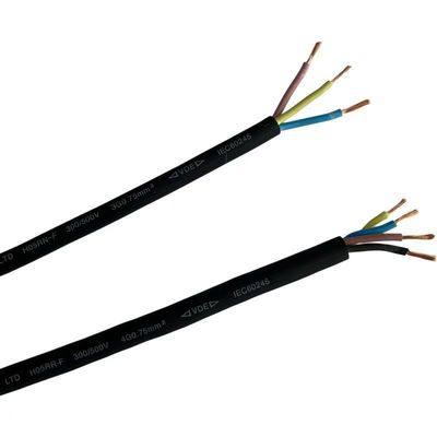 VDE Cable de alimentação para aparelhos domésticos com isolamento de borracha padrão flexível de 4 núcleos H05RN-F H05RR-F H07RN-F comprimento 100M/1 rolha