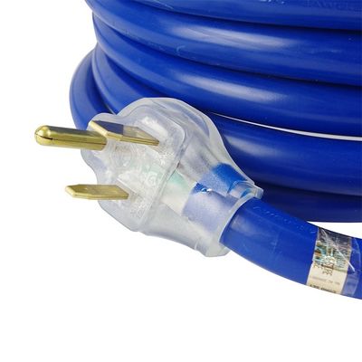 ETL 12 Gauge NEMA6-50P NEMA6-50 R cabo de extensão laranja de três pontas para exterior comercial 1 tomada de corrente AC
