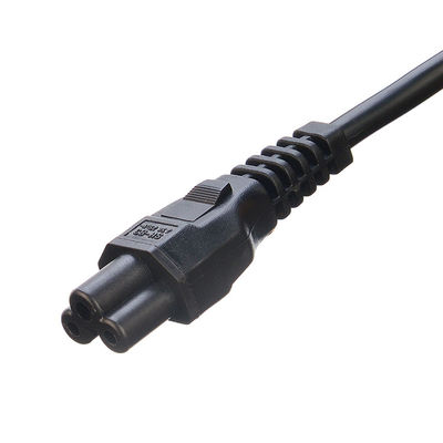 Commercial 3 Pin 16A Plug C5 Clover Connector Preto Italia Cordão de extensão padrão Leads IMQ Cordão de alimentação H05vv-f 3g 0.75mm2