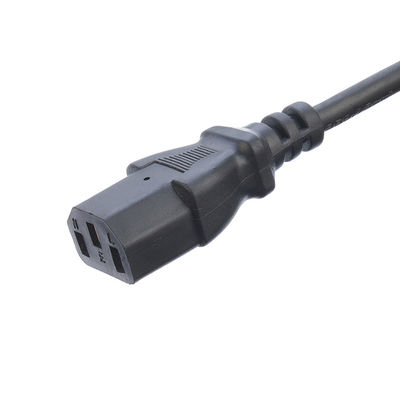 Commercial 3 Pin 16A Plug C5 Clover Connector Preto Italia Cordão de extensão padrão Leads IMQ Cordão de alimentação H05vv-f 3g 0.75mm2